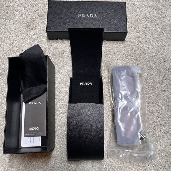 NEW PRADA Tortoise Sunglasses Dark Brown Women's & Men’s New In Box Case - Picture 9 of 14
